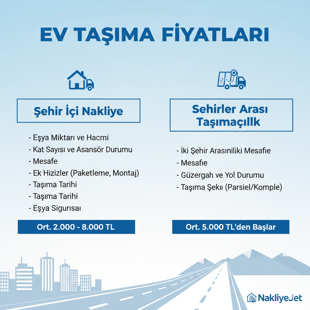 EV TASIMA FIYATLARI