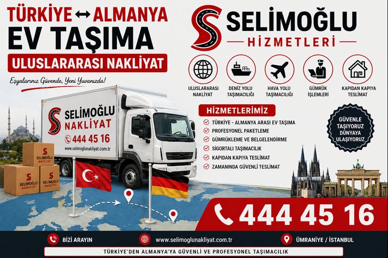 Türkiye Almanya Ev Taşıma Uluslararası Nakliyat