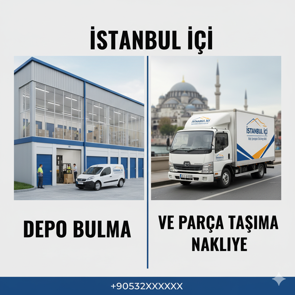 ISTANBUL ICI DEPO BULMA VE PARCA TASIMA NAKLIYE