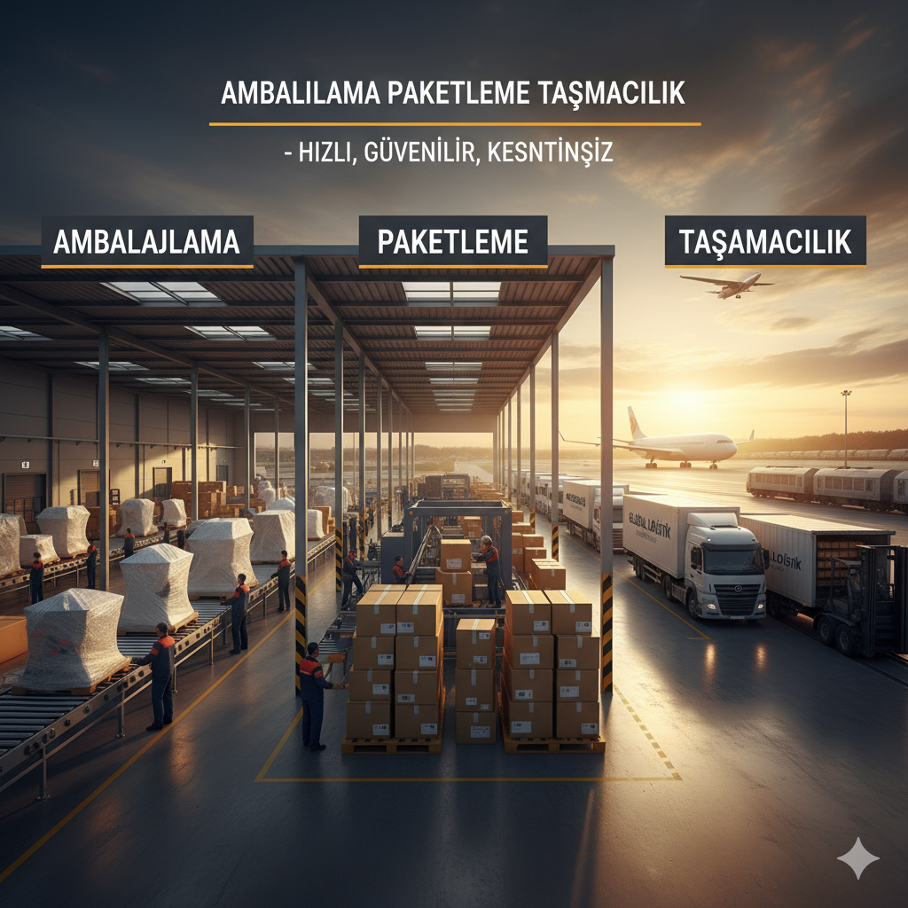 AMBALAJLAMA PAKETLEME TASIMACILIK
