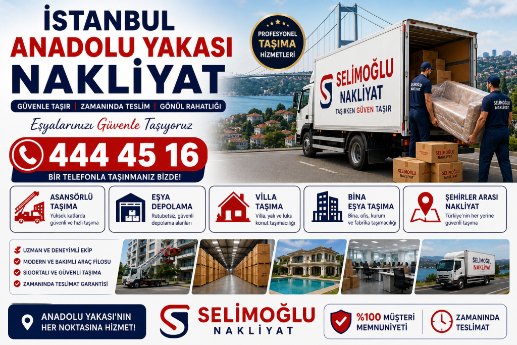 İstanbul Anadolu Yakası Evden Eve Nakliyat