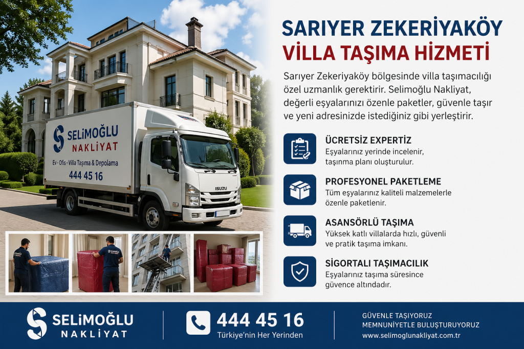 Zekeriyaköy Evden Eve Nakliyat